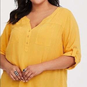 Torrid HARPER - CHALLIS PULLOVER BLOUSE